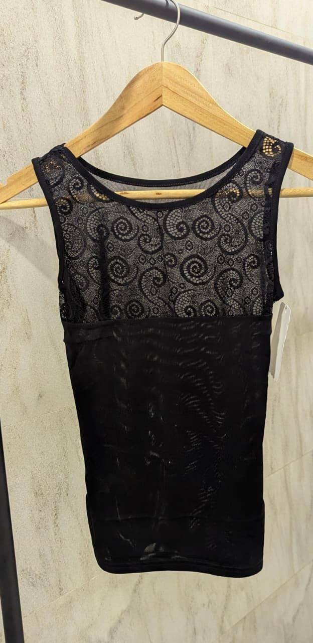 Midnight Elegance Lace Camisole